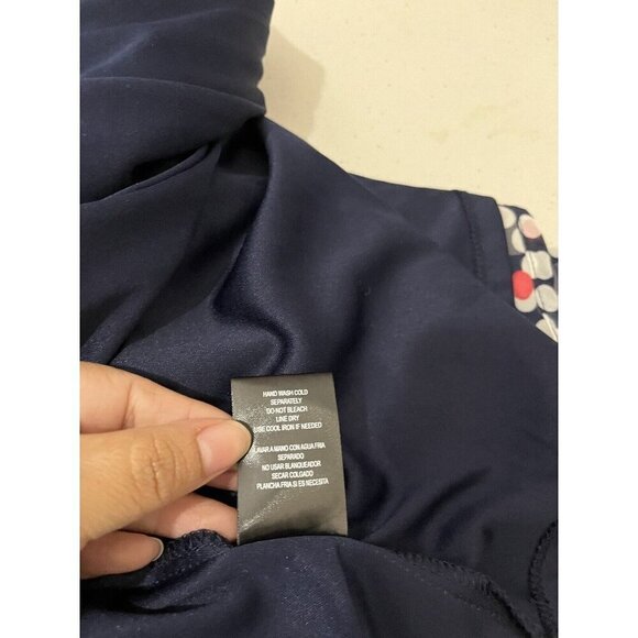 R&K Maxi Polkadot Sleeveless Chiffon Dress Lined Pleated Top Contrast Bottom - Picture 11 of 14